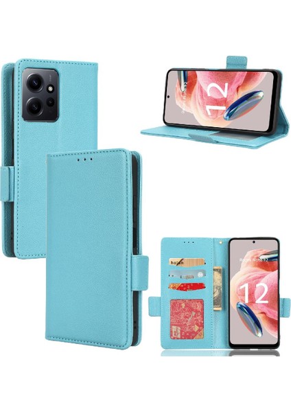 Xiaomi Redmi Için Not 12 4g Pu Deri Manyetik Cüzdan Yan Toka (Yurt Dışından)