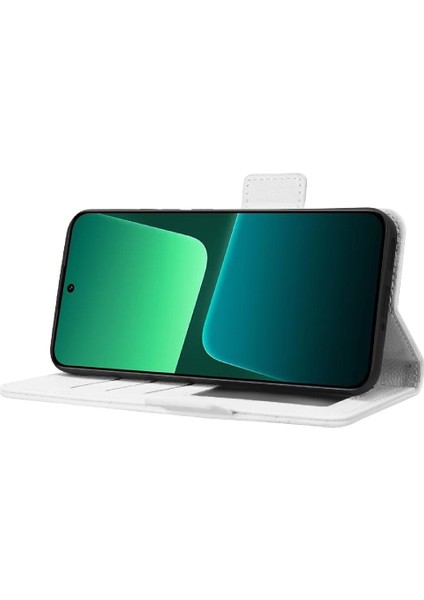 Xiaomi 13 Için Kılıf Pro Kart Yuvaları Tutucu Manyetik Pu Deri Yan Toka (Yurt Dışından)