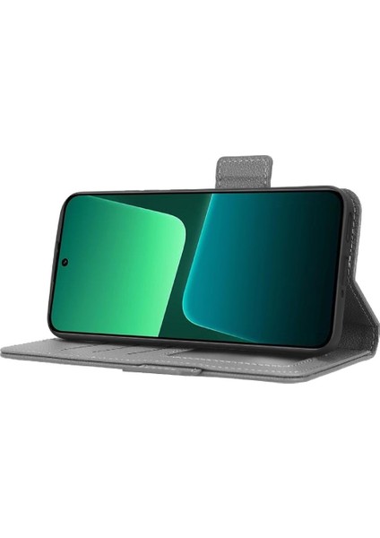 Xiaomi 13 Için Kılıf Pro Kart Yuvaları Tutucu Manyetik Pu Deri Yan Toka (Yurt Dışından)