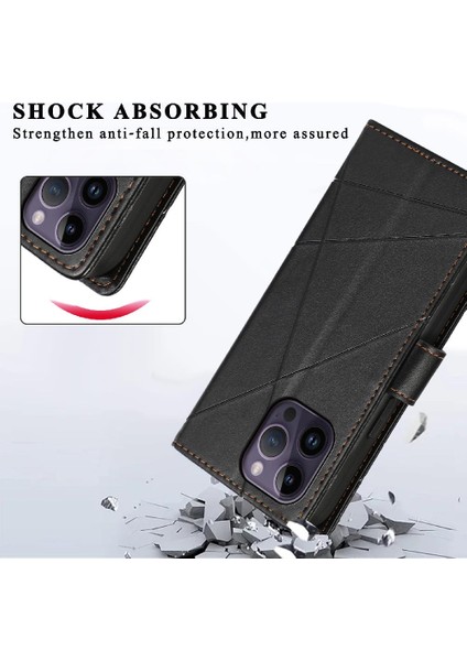 Iphone 14 Için Flip Case Pro Max Şok Emici Darbeye Kickstand Kart (Yurt Dışından) indirimleri