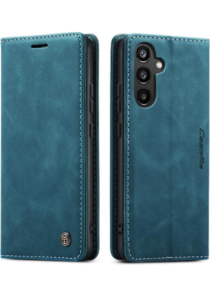 Samsung Galaxy A34 5g Için Flip Case Vintage Pu Deri Cüzdan Kılıf Kartı (Yurt Dışından)