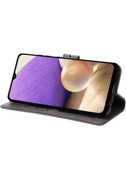 Samsung Galaxy A32 4g Manyetik Kapatma Için Cüzdan Durumda Tüm Yuvarlak Kabartmalı (Yurt Dışından) modelleri
