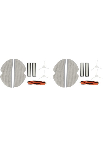 2x For L10 Pro D9 Robot Vacuum Cleaner Accessories Main Brush Side Brush Hepa Filter Mop Rag (Yurt Dışından)