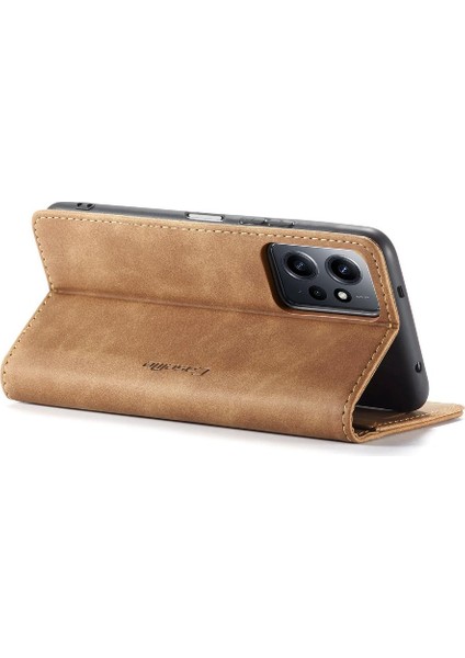 Xiaomi Redmi Not 12 Için Flip Case 4g Manyetik Kapatma Darbeye Vaka Pu (Yurt Dışından)