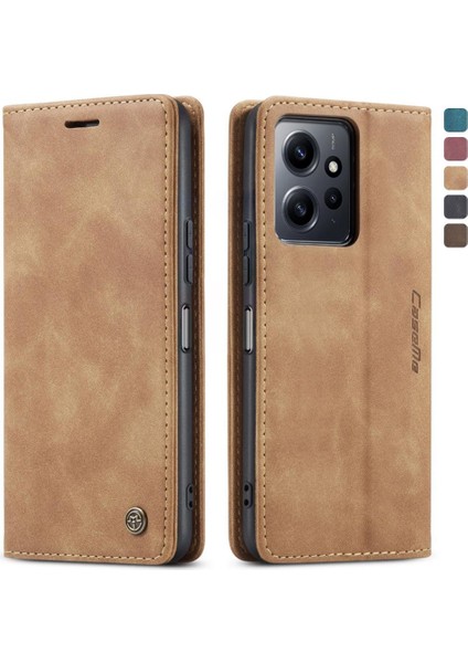 Xiaomi Redmi Not 12 Için Flip Case 4g Manyetik Kapatma Darbeye Vaka Pu (Yurt Dışından)