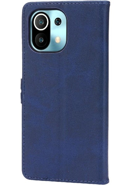 Xiaomi Mi 11 Için Cüzdan Durumda Tüm Yuvarlak Koruma Kickstand Kart Tutucu (Yurt Dışından) modelleri