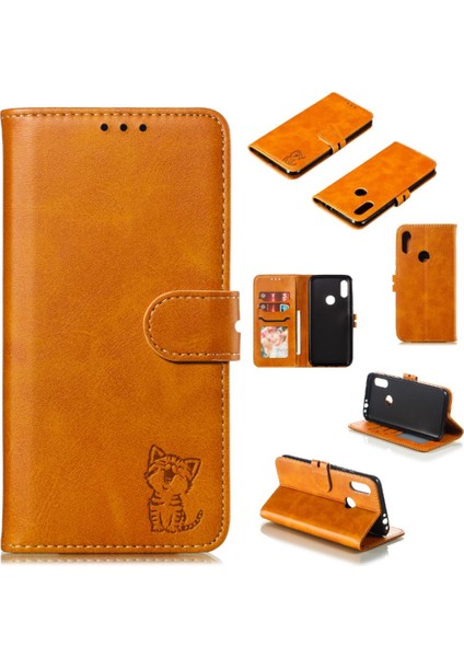 Cüzdan Durumda Xiaomi Redmi 7 Için Manyetik Kapatma Kart Tutucu Kickstand Tüm (Yurt Dışından)