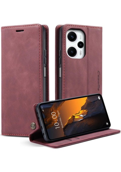 Xiaomi Poco F5 5g Manyetik Kapatma Için Flip Case Darbeye Çevir Folio Pu (Yurt Dışından)