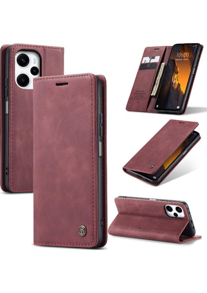 Xiaomi Poco F5 5g Manyetik Kapatma Için Flip Case Darbeye Çevir Folio Pu (Yurt Dışından)