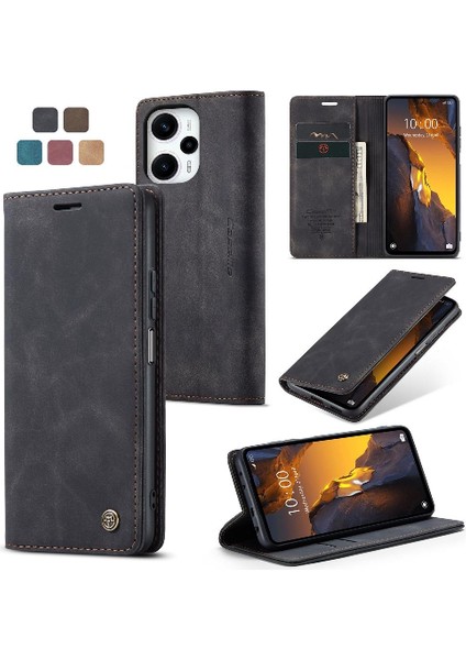 Xiaomi Poco F5 5g Manyetik Kapatma Için Flip Case Darbeye Çevir Folio Pu (Yurt Dışından)