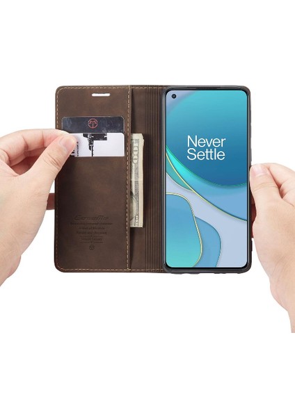 Oneplus 8t Manyetik Kapatma Darbeye Vaka Kart Yuvası Pu Için Flip Case (Yurt Dışından) indirimleri