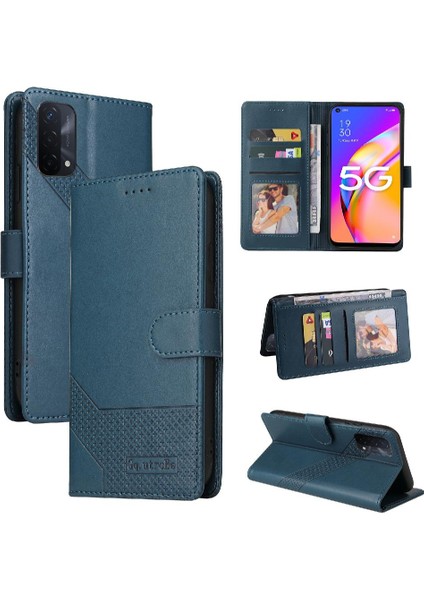 Mays Boutique Oppo A93 5g Premium Deri Üç Kart Yuvaları Kickstand 4 Için Flip Case (Yurt Dışından)