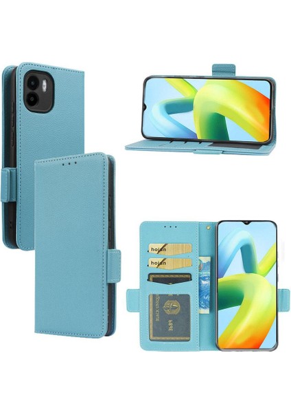 Xiaomi Redmi A1 Kart Yuvaları Tutucu Pu Deri Cüzdan Manyetik Yan (Yurt Dışından)