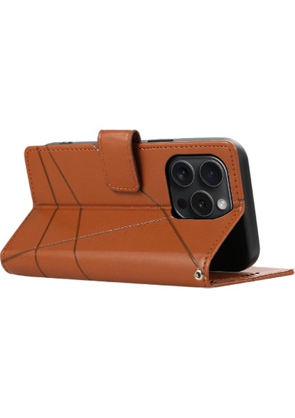 Iphone 15 Için Flip Case Pro Şok Emici Üç Kart Yuvaları Darbeye (Yurt Dışından)