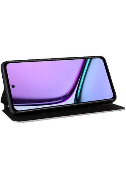 Realme 12 Lite 4g Cüzdan Için Kılıf 3D Desen Kart Yuvaları Tutucu Manyetik (Yurt Dışından)