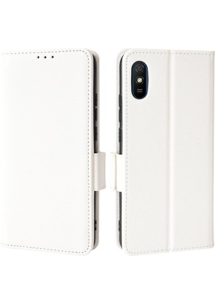 Xiaomi Redmi 9A Manyetik Cüzdan Kart Yuvaları Tutucu Yan Toka Pu (Yurt Dışından)