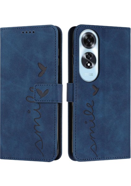 Oppo A60 4g Pu Deri Yan Toka Kart Ekleme Tam Flip Için Kılıf (Yurt Dışından)