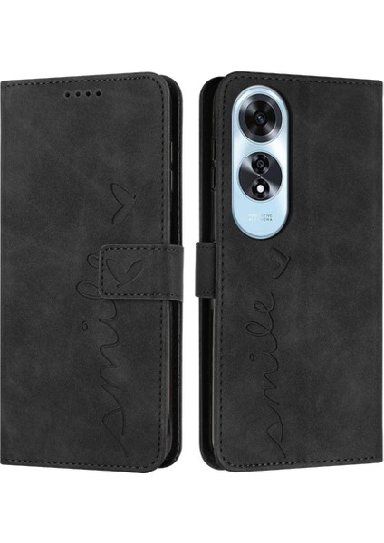 Oppo A60 4g Pu Deri Yan Toka Kart Ekleme Tam Flip Için Kılıf (Yurt Dışından)