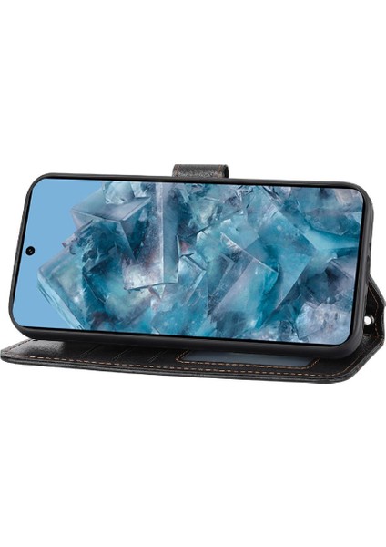 Google Piksel 9 Kart Tutucu Kayış Manyetik Kapatma Kickstand Için Flip Case (Yurt Dışından)