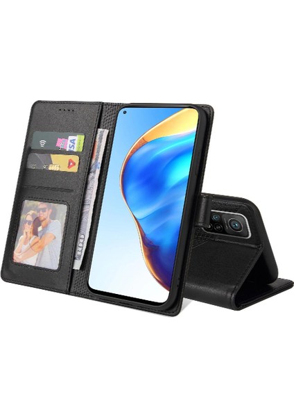 Xiaomi 10T Pro Darbeye Kickstand Üç Kart Yuvaları 4 Için Flip Case (Yurt Dışından)