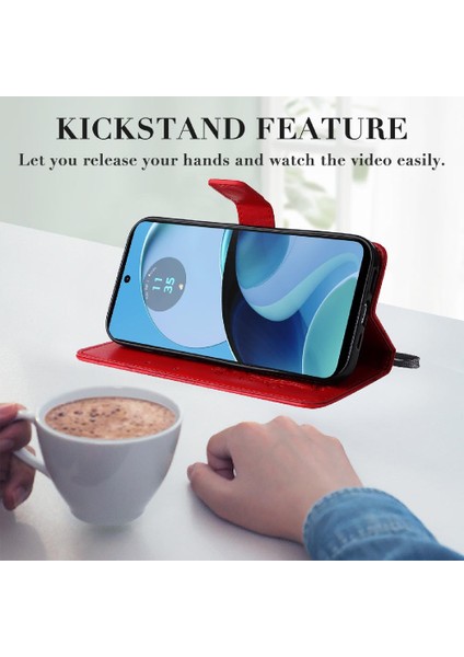 Motorola Moto G14 4g Flip Kickstand Manyetik Kapak Için Kılıf Kart Yuvası ile (Yurt Dışından) fırsatları