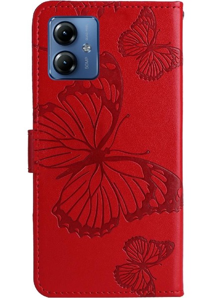 Motorola Moto G14 4g Flip Kickstand Manyetik Kapak Için Kılıf Kart Yuvası ile (Yurt Dışından) indirimleri
