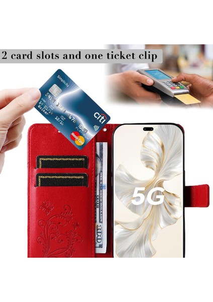 Onur Için Kılıf 100 Pro Manyetik Kapak Darbeye Kapak Flip Kickstand Pu (Yurt Dışından) fırsatları