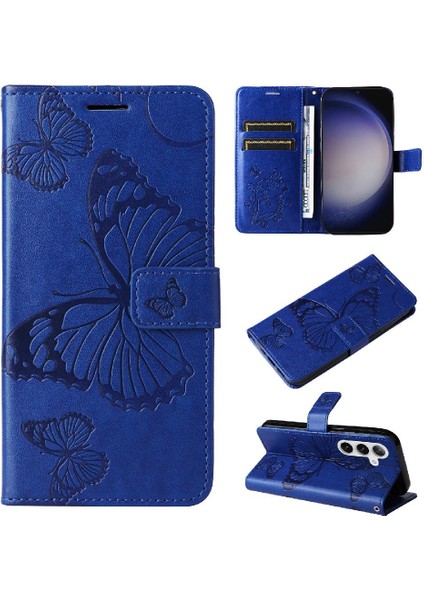 Samsung Galaxy S24 Artı Darbeye Kapak Flip Kickstand Pu ile (Yurt Dışından)