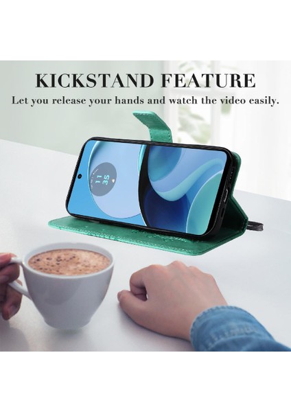 Motorola Moto G14 4g Flip Kickstand Manyetik Kapak Için Kılıf Kart Yuvası ile (Yurt Dışından) modelleri