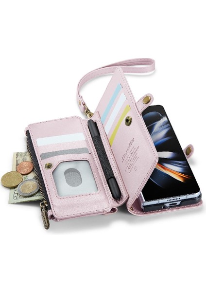 Samsung Galaxy Z Için Crossbody Durumda Kat 4 5g Cüzdan Kılıf Kadınlar Için Kılıf (Yurt Dışından)