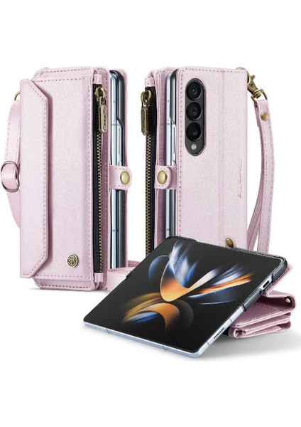 Samsung Galaxy Z Için Crossbody Durumda Kat 4 5g Cüzdan Kılıf Kadınlar Için Kılıf (Yurt Dışından)