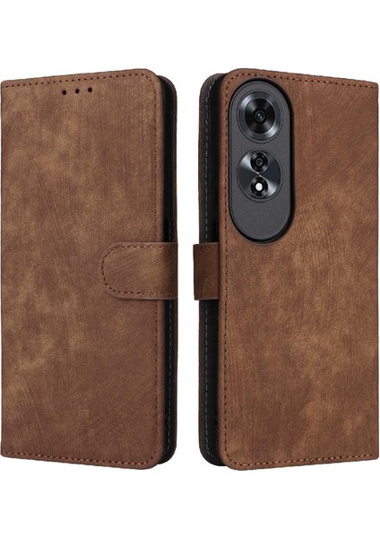 Oppo A60 4g Rfid Engelleme Pu Deri Kart Yuvaları Için Kılıf Kapak Manyetik (Yurt Dışından)
