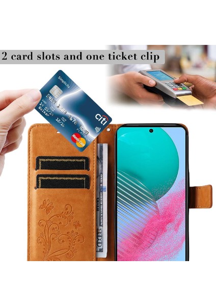 Samsung Galaxy M54 Flip Kickstand Için Kılıf Kart Yuvası Standı ile Darbeye (Yurt Dışından) fırsatları