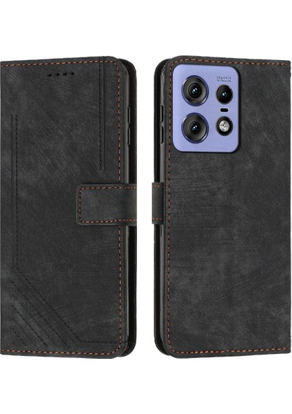 Motorola Moto Kenar 50 Pro Darbeye Kapak Kapak Pu Deri Tam (Yurt Dışından)