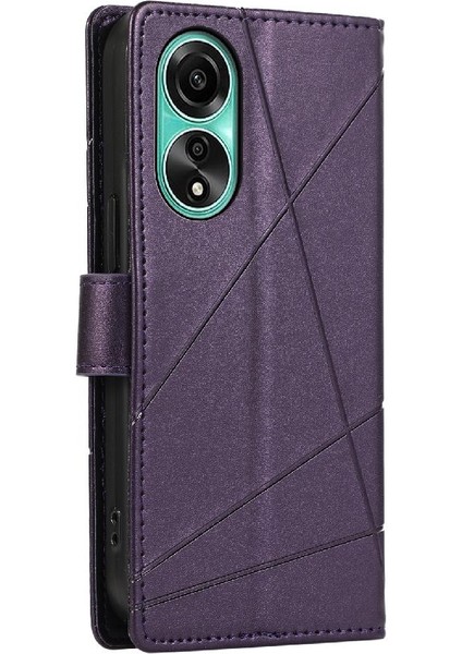 Oppo A78 4g Kickstand Üç Kart Yuvaları Için Flip Case Şok Emici (Yurt Dışından) indirimleri