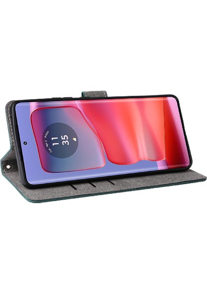 Motorola Moto Kenar 50 Pro Pu Deri Kart Yuvaları Kapak Manyetik (Yurt Dışından)