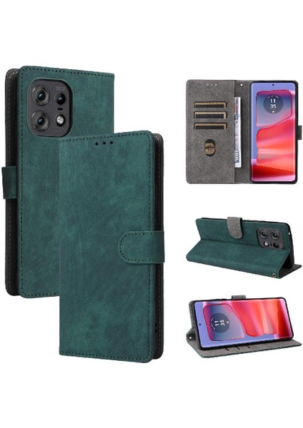 Motorola Moto Kenar 50 Pro Pu Deri Kart Yuvaları Kapak Manyetik (Yurt Dışından)
