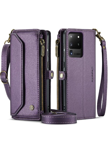 Samsung Galaxy S20 Ultra Rfid Engelleme Kart Tutucu Kılıf Için Crossbody Durumda (Yurt Dışından)