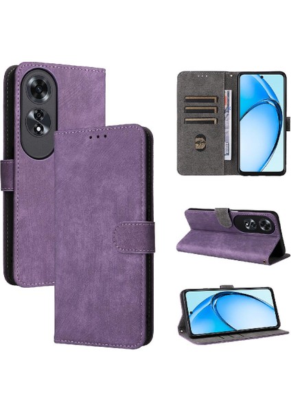 Oppo A60 4g Rfid Engelleme Pu Deri Kart Yuvaları Için Kılıf Kapak Manyetik (Yurt Dışından)