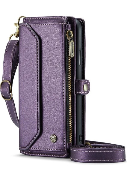 Iphone Xs Max Kart Tutucu Için Crossbody Durumda Rfid Engelleme Cüzdan Kılıf Için (Yurt Dışından)