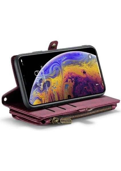 Iphone Xs Max Kart Tutucu Için Crossbody Durumda Rfid Engelleme Cüzdan Kılıf Için (Yurt Dışından)