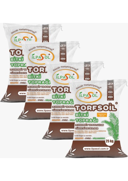 ilpasol Torfsoil 6 Mix Karışımlı Saksı ve Çiçek Toprağı 25 kg Dikim Harcı Fide Fidan Tohum Çimlendirme