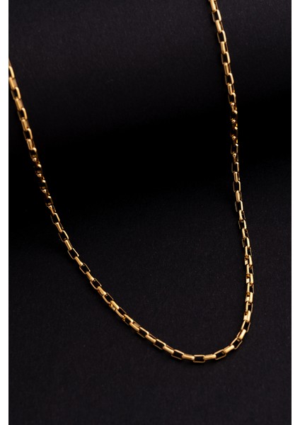 Erkek Çelik Kolye - Altın Kaplama Halka Model Paslanmaz Çelik Kolye modelleri