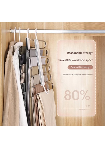 Ecoco Çok Fonksiyonlu Pantolon Depolama Rafı Ayarlanabilir Pantolon Kravat Depolama Paslanmaz Çelik Elbise Askısı Havlu Rafları A (Yurt Dışından) indirimleri