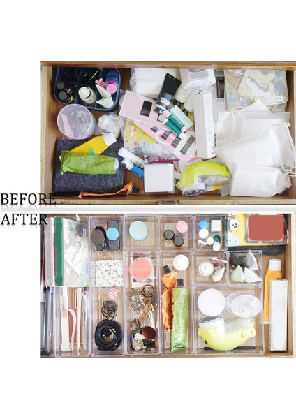 10 Paket 12X3X2 Inç Şeffaf Çekmece Organizatör Tepsileri, Masa Çekmece Içi Bölme Aparatı Saklama Kutuları, Mutfak Için Saklama Kutusu Seti (Yurt Dışından) fırsatları