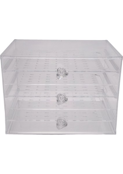 Plastik Takı Saklama Kutusu Küpe Teşhir Standı 3 Dikey Çekmeceli Organizatör Tutacağı (Şeffaf) (Yurt Dışından) fiyatları