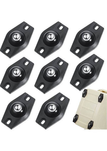 16 Adet Kendinden Yapışkanlı Küçük Tekerlekler Mini Döner Tekerlekler 360 Derece Dönebilen Yapışkan Kasnak, Bilyalı Rulmanlar (Siyah) (Yurt Dışından) fiyatları