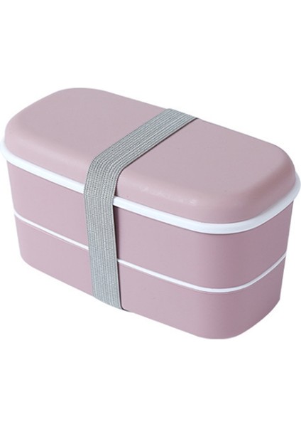 Microwavable 2 Layer Lunch Box With Compartments Leakproof Bento Box Insulated Food Container Lunch Box Pink (Yurt Dışından)