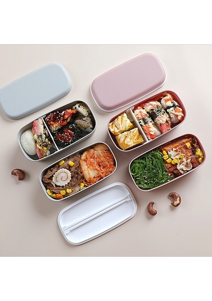 Microwavable 2 Layer Lunch Box With Compartments Leakproof Bento Box Insulated Food Container Lunch Box Pink (Yurt Dışından) modelleri