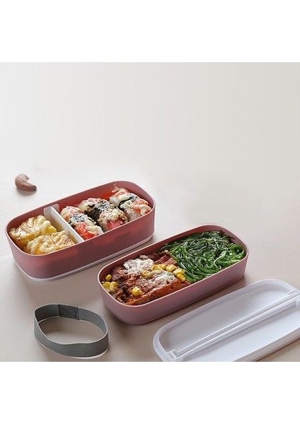 Microwavable 2 Layer Lunch Box With Compartments Leakproof Bento Box Insulated Food Container Lunch Box Pink (Yurt Dışından) indirimleri